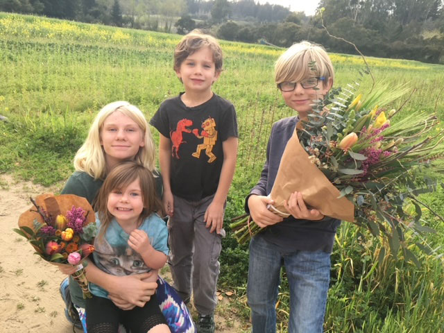 Kids With Flowers